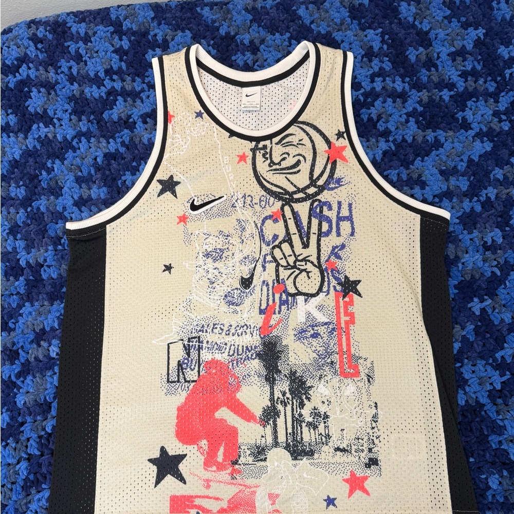Nike Men’s Basketball Jersey LightBone/Black Size 2XL